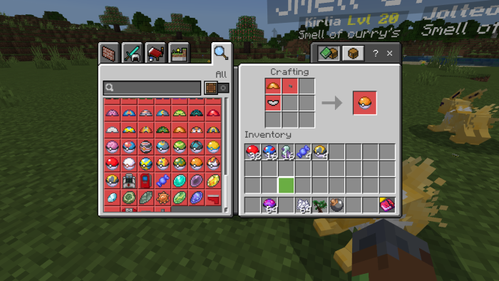 Pokeball crafting recipes