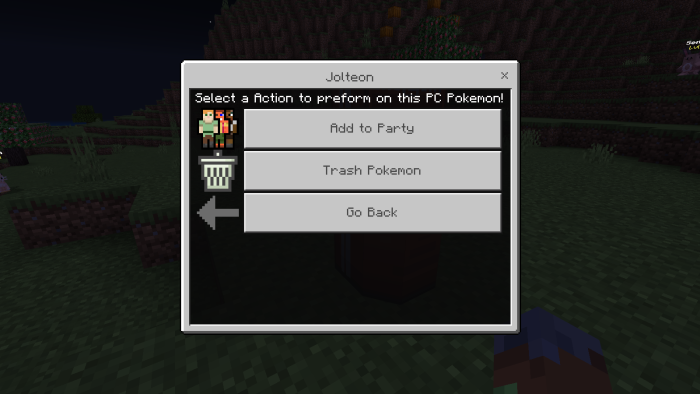 PC management interface