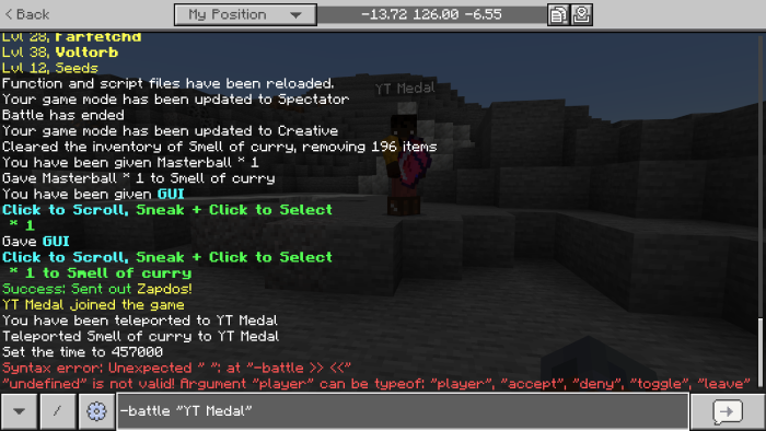 Sending a battle request
