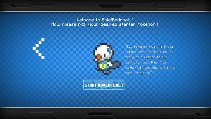 Starter Pokemon options