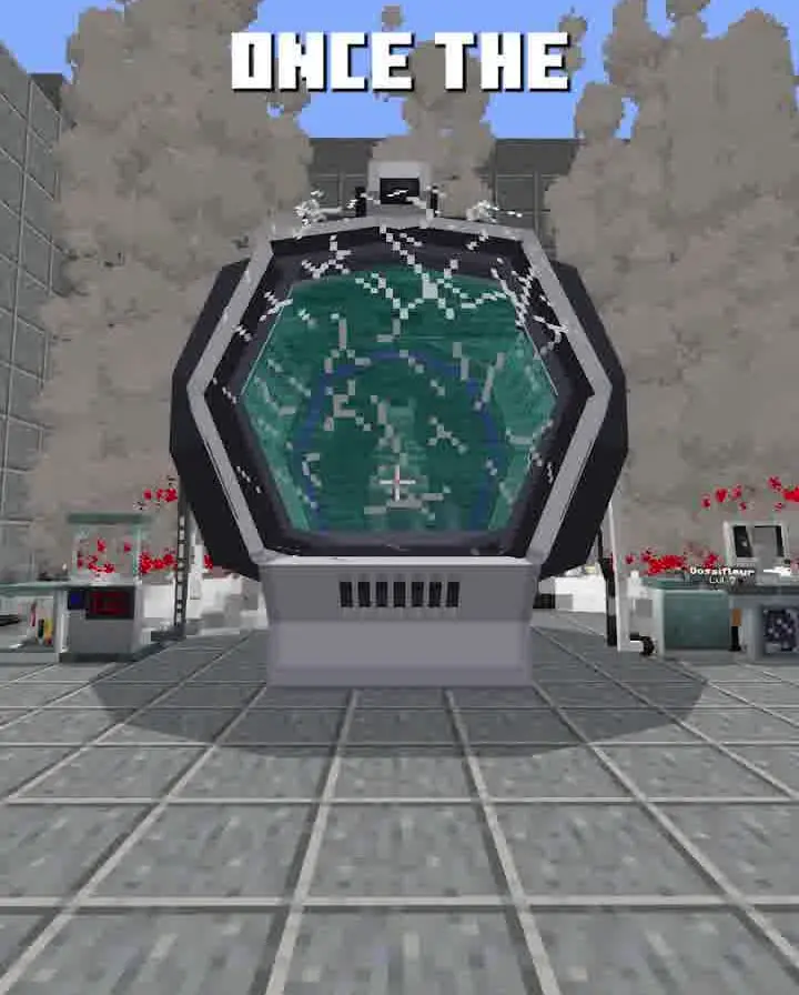 Active containment chamber with Mewtwo forming in the tank